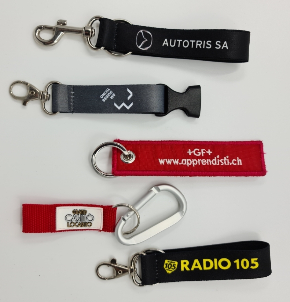 Key ring with subliminal print