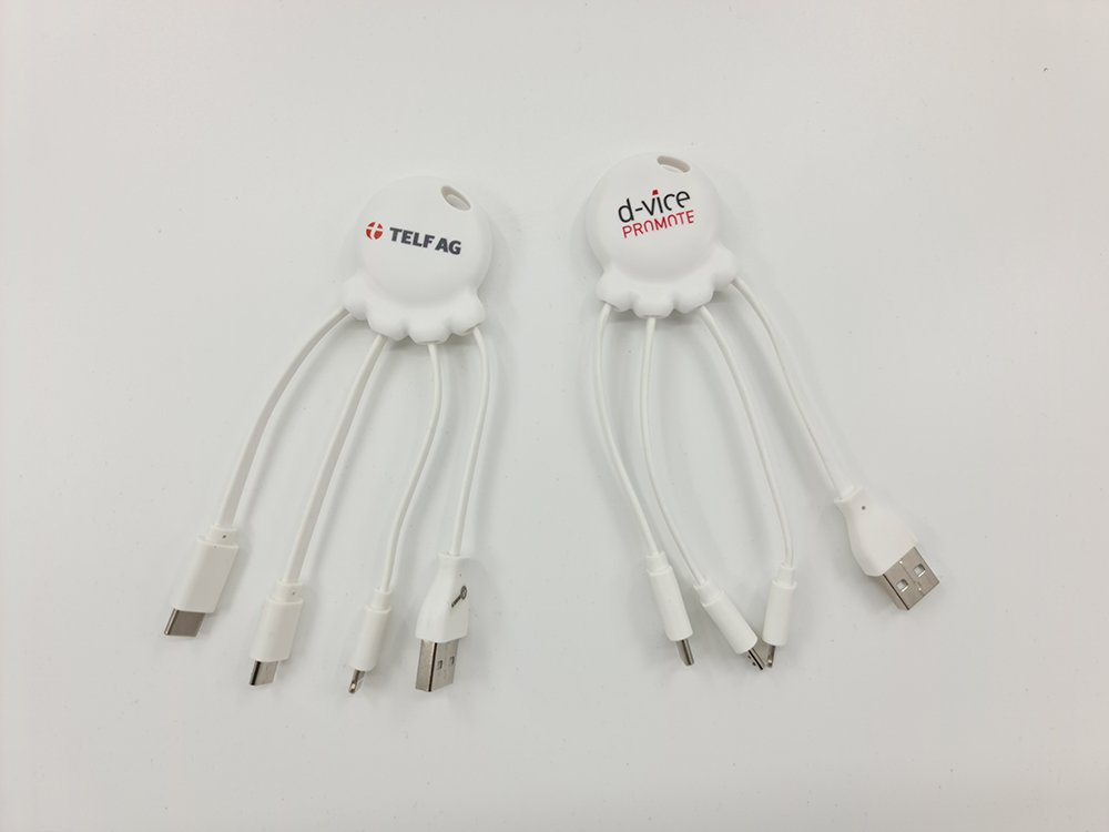 Set adattatori usb con logo stampato