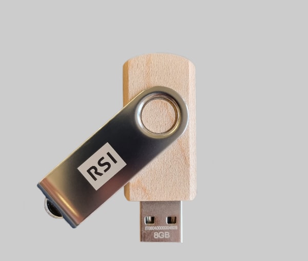 USB astuccio in legno personalizzabile