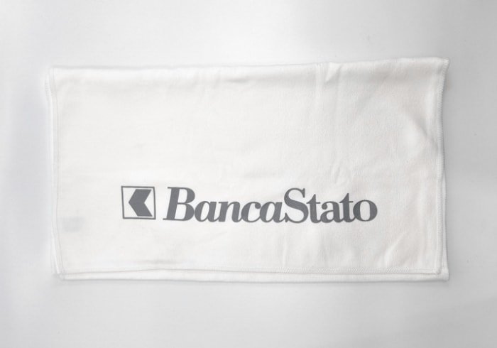 Telo in microfibra ultrassorbente personalizzato con logo