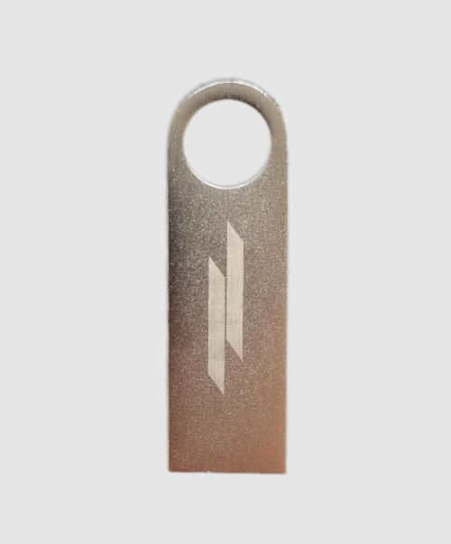 USB E-circle in metallo con stampa logo
