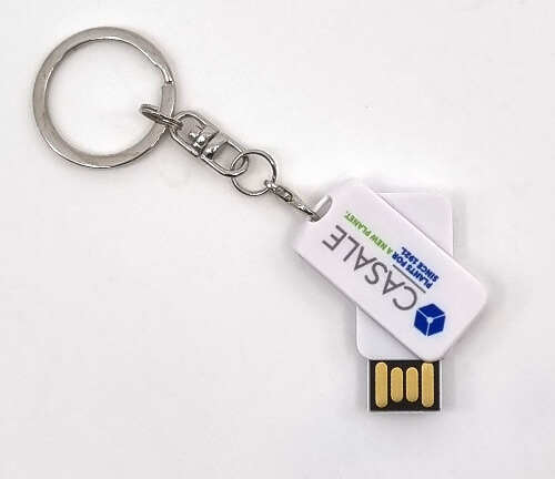 Chiavetta USB a portachiavi con logo